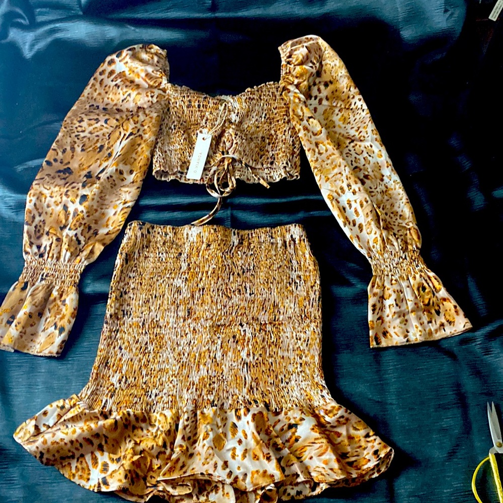 Cheetah Print O. Vianca Two Piece Set